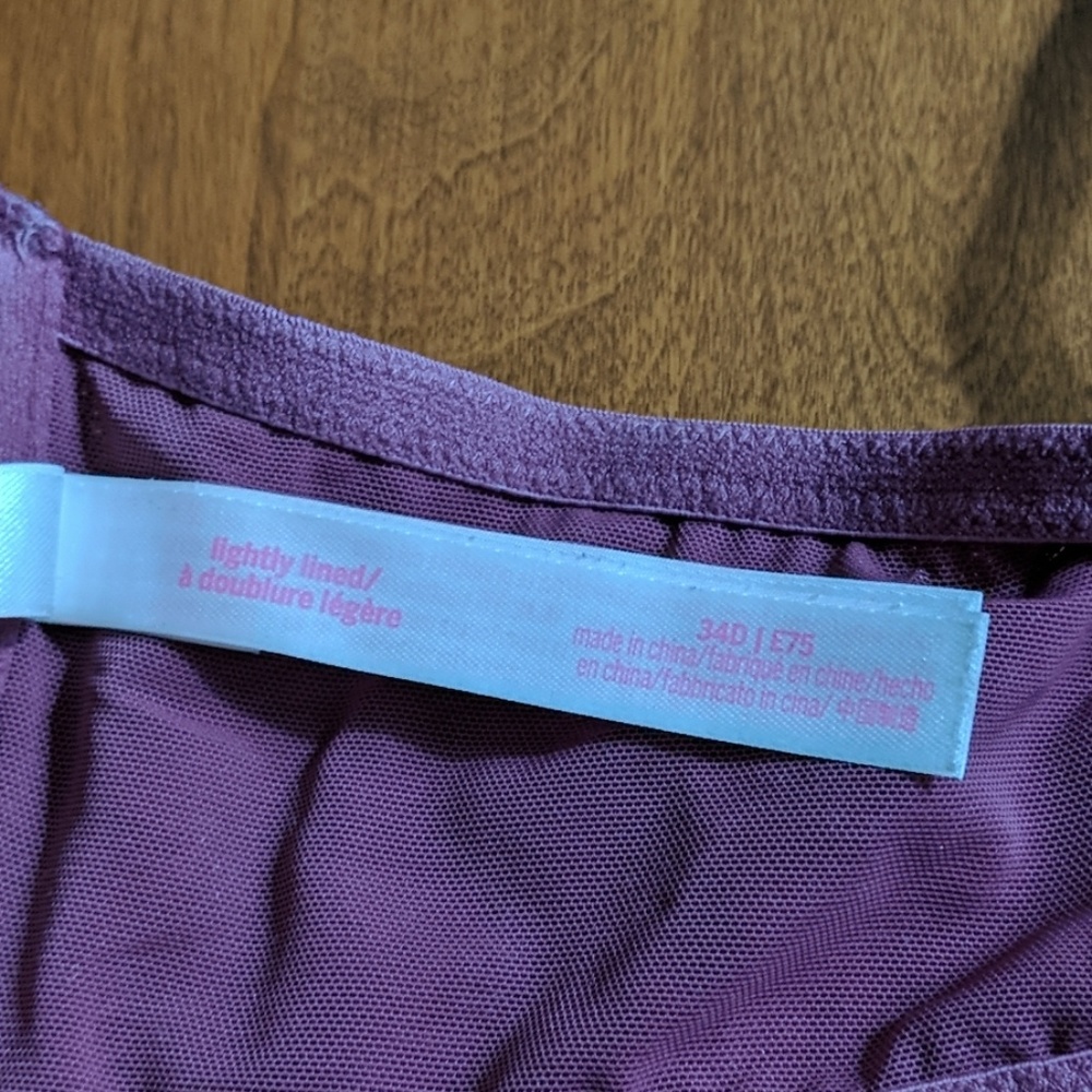 Pink lightly lined Racerback 34D - Picture 6 of 6